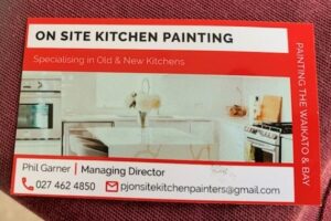 ON SITE KITCHEN PAINTING - Phil Garner is listed with Skilled Trades New Zealand - A KIWI BUSINESS DIRECTORY